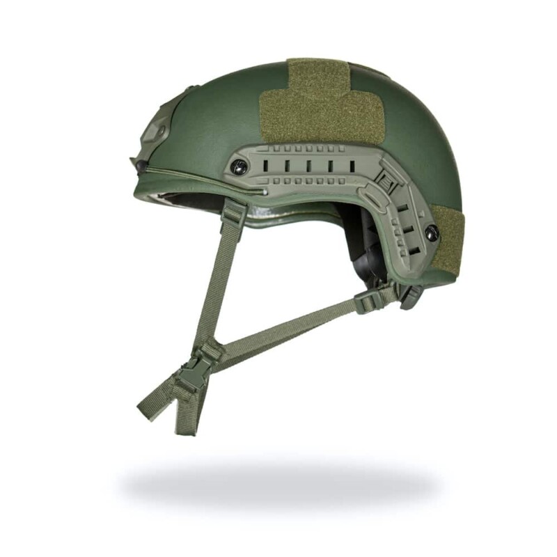 bulletproof-helmets__high-cut-tactical-helmet__green__sideview